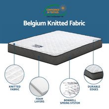 Load image into Gallery viewer, Giselle Single Mattress and Artiss Bed Frame Set White Solid Pine with 16cm Mattress

