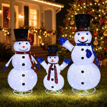 Load image into Gallery viewer, Jingle Jollys Christmas Lights 330 LED Fairy Light 3pcs Snowman Decorations Set
