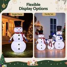Load image into Gallery viewer, Jingle Jollys Christmas Lights 330 LED Fairy Light 3pcs Snowman Decorations Set
