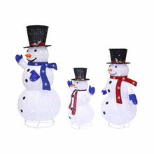 Load image into Gallery viewer, Jingle Jollys Christmas Lights 330 LED Fairy Light 3pcs Snowman Decorations Set
