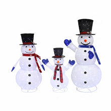 Load image into Gallery viewer, Jingle Jollys Christmas Lights 330 LED Fairy Light 3pcs Snowman Decorations Set

