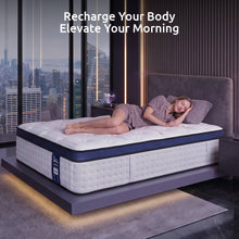 Load image into Gallery viewer, Levitex 35CM Single Mattresses Gel Memory Foam and 7-Zone Ergonomic Pocket Spring, Anti-Roll Dual-Row Edge, Triple Cooling System for Hot Sleepers
