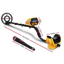 Load image into Gallery viewer, Metal Detector 180MM Deep Sensitive Water Resistant Pinpointer Treasure Hunter Yellow
