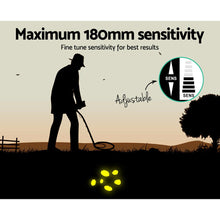 Load image into Gallery viewer, Metal Detector 180MM Deep Sensitive Water Resistant Pinpointer Treasure Hunter Yellow
