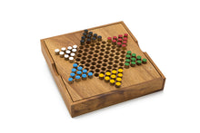 Load image into Gallery viewer, Chinese Checkers - wooden board game, strategy game, game for adults, game for kids, Medium
