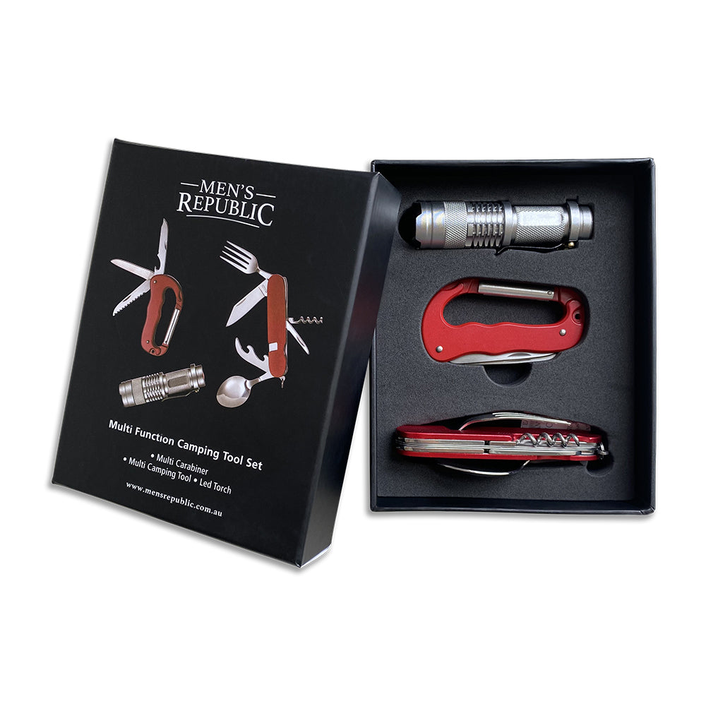 Men's Republic Camping Multifunction Tool Set and Torch