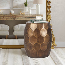 Load image into Gallery viewer, Tablua Australia Modern Round Side Table, Honeycomb Indoor Outdoor Accent End Table
