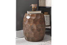 Load image into Gallery viewer, Tablua Australia Modern Round Side Table, Honeycomb Indoor Outdoor Accent End Table
