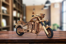 Load image into Gallery viewer, Fathers Day Gift Wood Motor bike model carved large 65cm length-YES sixty five cm !
