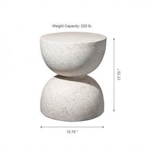 Load image into Gallery viewer, Outdoor furniture Nordic Hourglass Imitation Terrazzo Small Side Table Ins Coffee Table Coffee Table Creative Round Small Side Table
