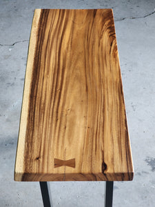 Console Table Live Edge Raintree Wood 100 cm
