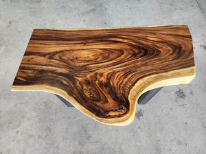 Console Table Live Edge Raintree Wood 100 cm