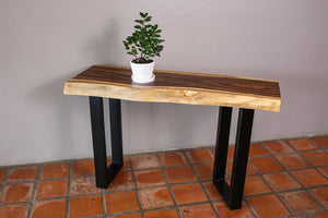 Console Table Live Edge Wood 120cm