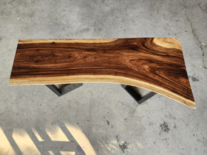 Console Table Live Edge Wood 120cm