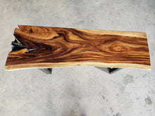 Load image into Gallery viewer, Console Table Live Edge Wood 120cm
