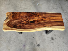 Load image into Gallery viewer, Console Table Live Edge Wood 120cm
