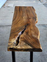 Load image into Gallery viewer, Console Table Live Edge Wood 120cm
