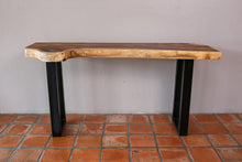 Load image into Gallery viewer, Console Table Live Edge Raintree Wood 150cm
