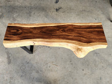 Load image into Gallery viewer, Console Table Live Edge Raintree Wood 150cm
