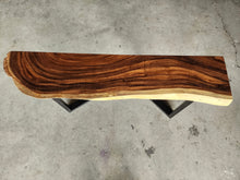 Load image into Gallery viewer, Console Table Live Edge Raintree Wood 150cm
