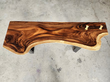 Load image into Gallery viewer, Console Table Live Edge Raintree Wood 150cm
