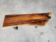 Load image into Gallery viewer, Console Table Live Edge Raintree Wood 150cm
