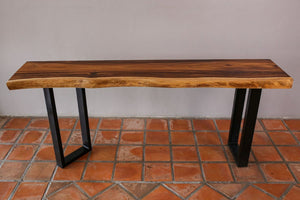 Side table Raintree Wood Console Table, Hallway Table 1.8 Meter 180cm single piece of Raintree wood