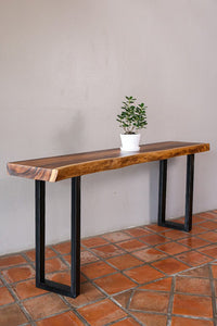 Console hallway side wall Table, XXL 1.8 Meter 180 cm length 100% unique designed by nature.