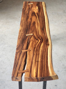 Side table Raintree Wood Console Table, Hallway Table 1.8 Meter 180cm single piece of Raintree wood