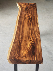 Side table Raintree Wood Console Table, Hallway Table 1.8 Meter 180cm single piece of Raintree wood