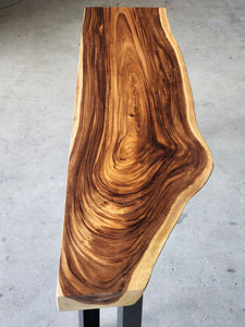 Side table Raintree Wood Console Table, Hallway Table 1.8 Meter 180cm single piece of Raintree wood