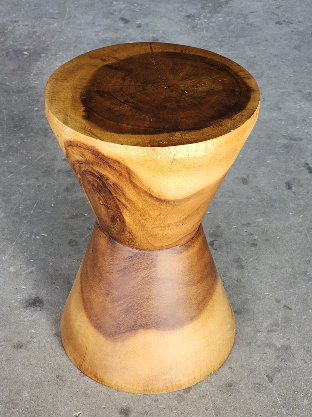 Side Table Hourglass design bedside side drinks table or stool