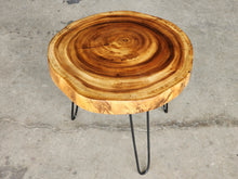Load image into Gallery viewer, Round Raintree Wood Live Edge Coffee Table

