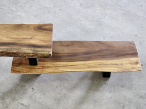 Adjustable Length Entertainment Unit in Reclaimed Wood.