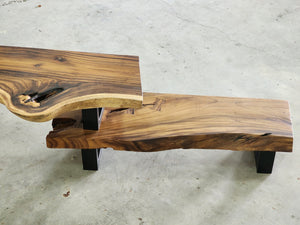 Adjustable Length Entertainment Unit in Reclaimed Wood.