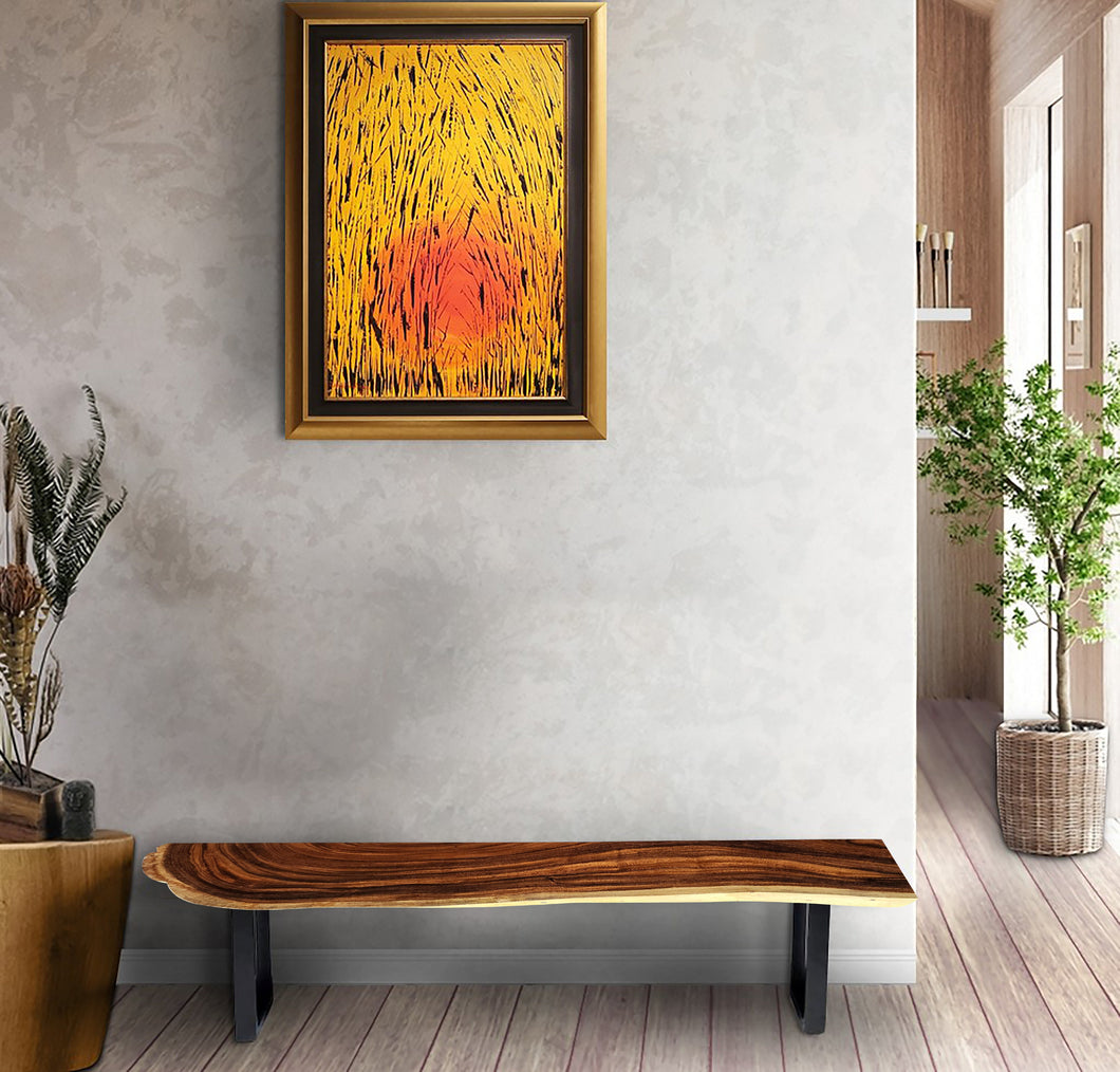 Bench seat or low set console table, hallway table Raintree Wood 1.5 Meter  150cm-model OS24_150cm