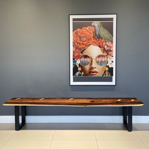 Bench seat or low set console table, hallway table Raintree Wood 1.8 Meter 180cm-model 034