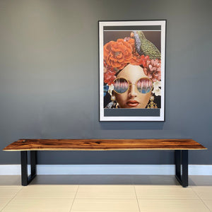 Bench seat or low set console table, hallway table Raintree Wood 1.8 Meter 180cm Model 0s37