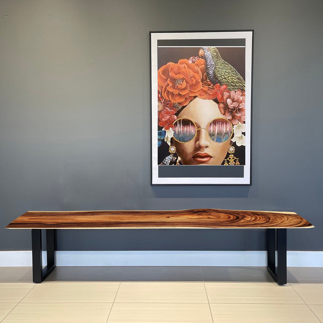 Bench seat or low set console table, hallway table Raintree Wood 1.8 Meter 180cm-model 039