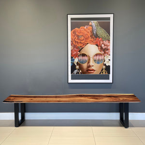 Bench seat or low set console table, hallway table Raintree Wood 1.8  Meter 180cm-model 040