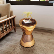 Load image into Gallery viewer, Side Table Hourglass design bedside side drinks table or stool
