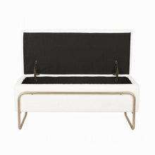 Load image into Gallery viewer, Artiss Storage Ottoman Boucle Padded Seat Footrest Hidden Storage Cream White
