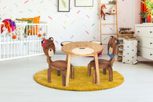 Load image into Gallery viewer, Children&#39;s furniture Bear Table -natural wood handmade and solid build
