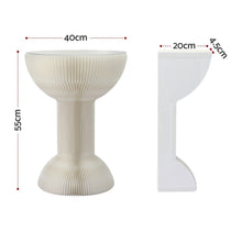 Load image into Gallery viewer, Artiss Paper End Table Honeycomb Coffee Table Foldable Round Bedside Side Table White 40x55cm
