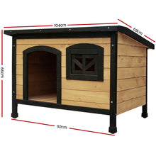 Load image into Gallery viewer, i.Pet Dog Kennel Extra Large Wooden Outdoor Indoor Puppy Pet House Cabin Crate Weatherproof
