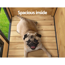 Load image into Gallery viewer, i.Pet Dog Kennel Extra Large Wooden Outdoor Indoor Puppy Pet House Cabin Crate Weatherproof

