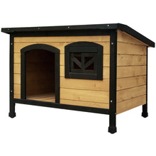 Load image into Gallery viewer, i.Pet Dog Kennel Large Wooden Outdoor Indoor House Pet Puppy Crate Cabin Waterproof
