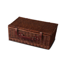 Load image into Gallery viewer, Alfresco 4 Person Picnic Basket Set Insulated Blanket Storage Bag
