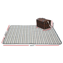 Load image into Gallery viewer, Alfresco 4 Person Picnic Basket Set Wooden Blanket Cooler Bag Outdoor Insulated

