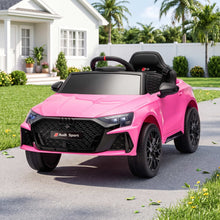 Load image into Gallery viewer, Ride On Car Licensed Audi RS3 Car for Kids 12V Remote Control Pink
